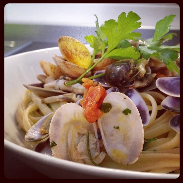 Spaghetti vongole e gamberi