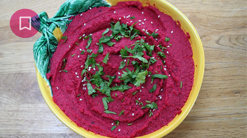 Hummus di barbabietola