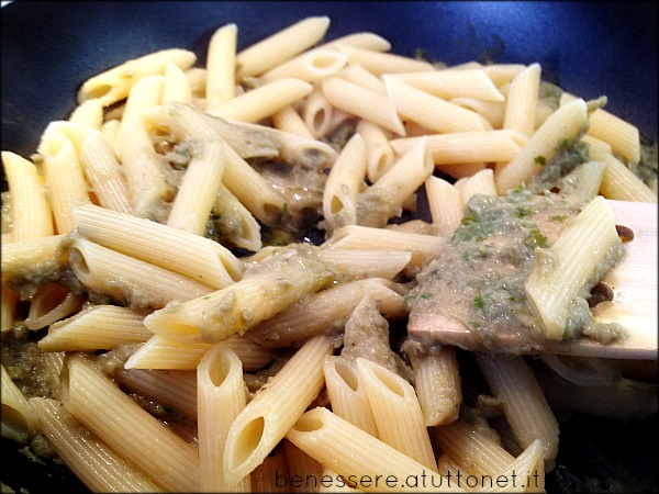 pasta con crema melanzane