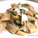 Pasta con fave, pancetta e pecorino