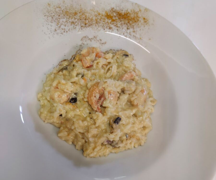 Risotto ai frutti di mare bianco