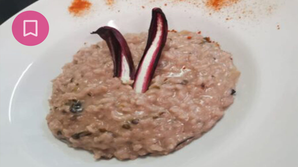 Risotto al radicchio di Treviso