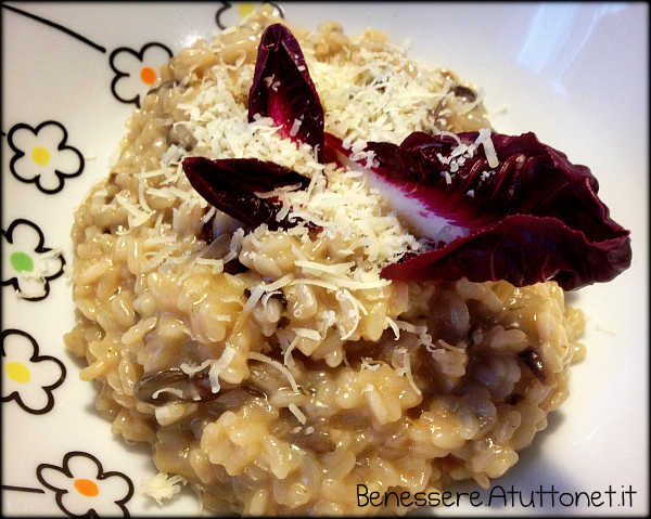 risotto radicchio e taleggio