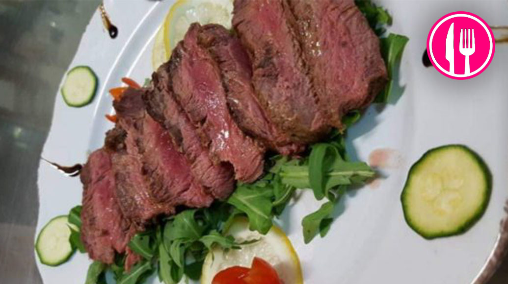 Tagliata di manzo con rucola