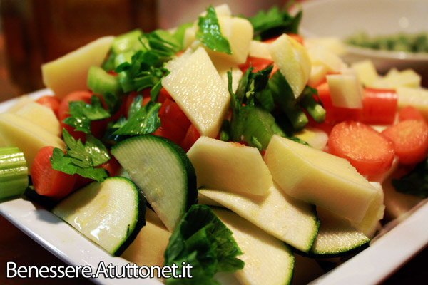 Minestrone di verdure con riso