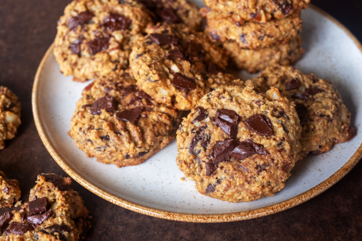 Biscotti con cioccolato fondente