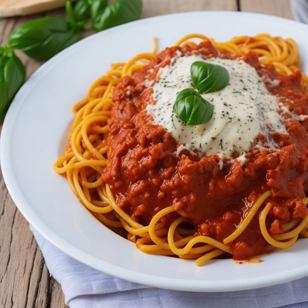 Pasta al Pomodoro e Basilico