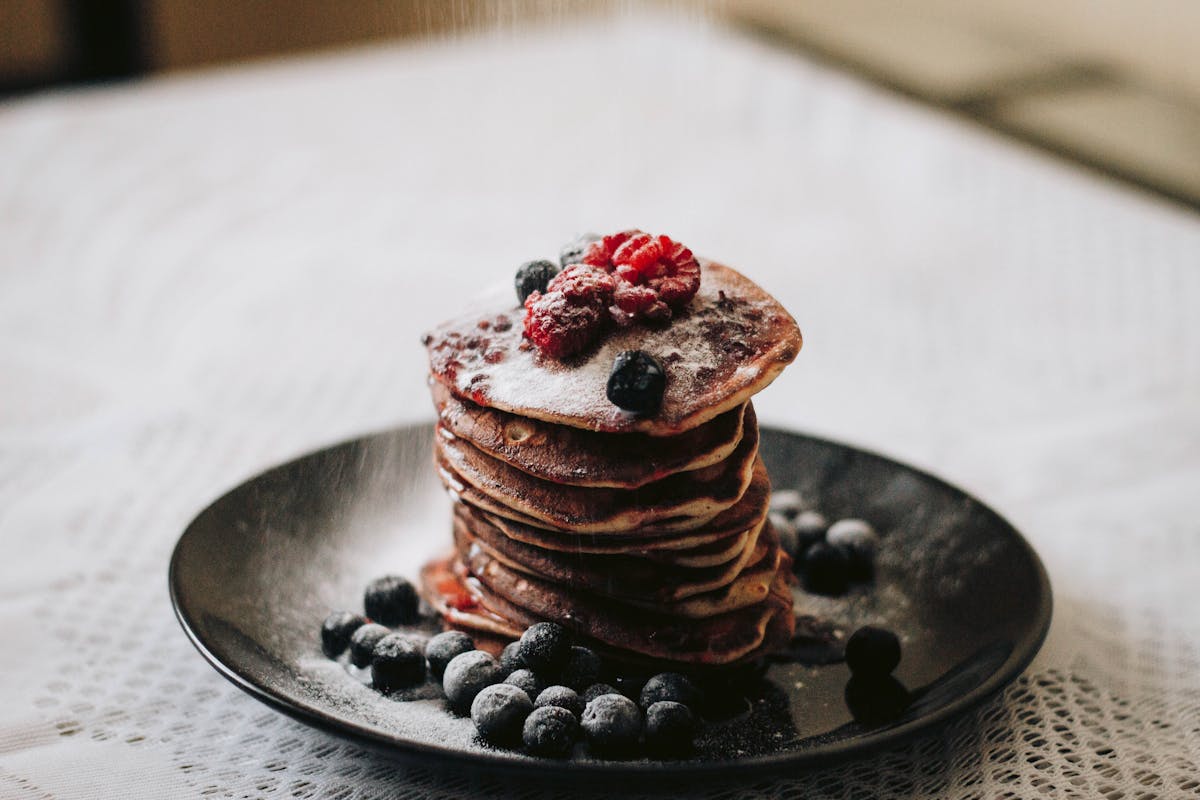 Pancakes Ai Mirtilli e Yogurt Greco