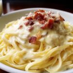 Carbonara con pecorino e pancetta