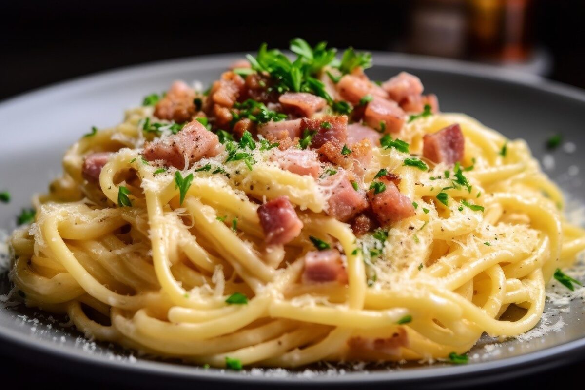 Pasta Zucchine e Pancetta